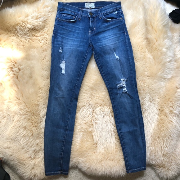 Current Elliott Stiletto Destroyed Skinny jeans 25 - Picture 5 of 8